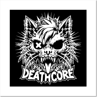 Deathcore Cat | Hardcore Cat | Skater Cat | Zombie Cat Posters and Art